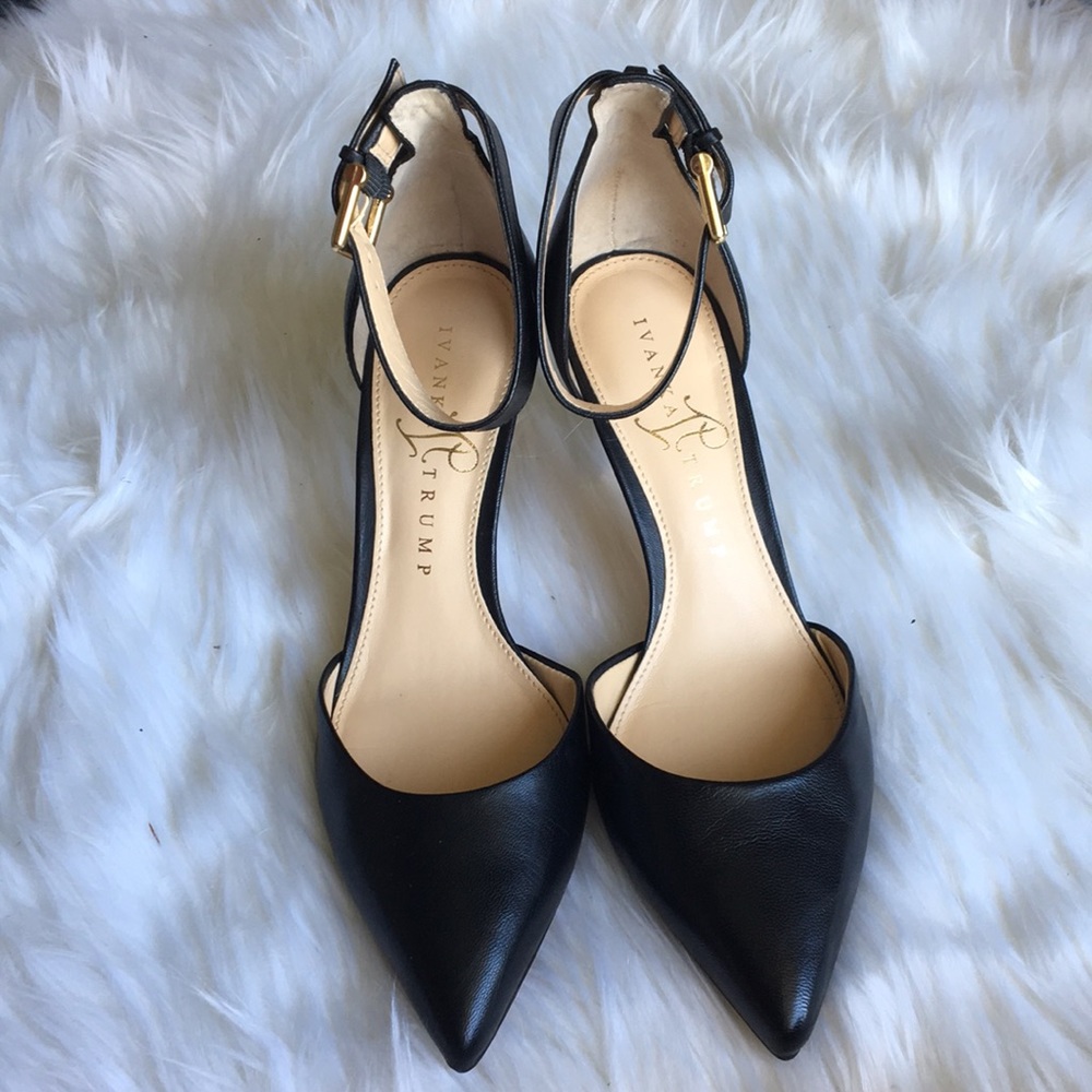 Ivanka Trump Slingback Leather Pumps